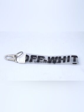 OFF-WHITE Keychain Lanyard Industrial Clasp Clear/Black